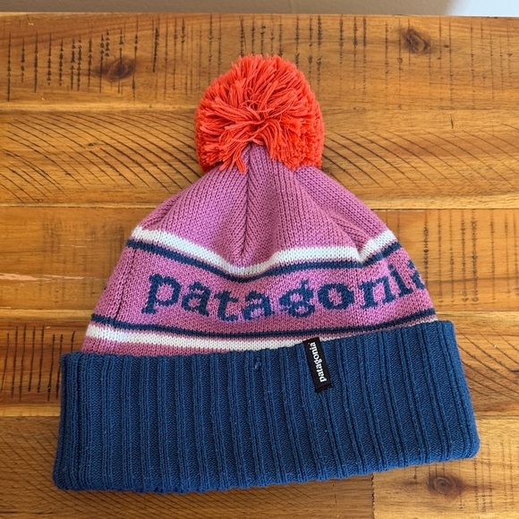 Patagonia Other - Patagonia Kids' Pink and Blue Beanie